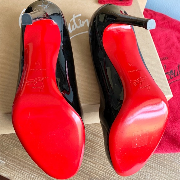 Christian Louboutin Simple Pump 100mm Red Bottomed - Picture 3 of 8